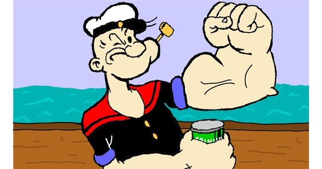 Popeye-Zeichnung von Sam