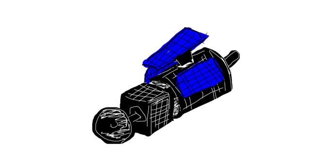 Drawing of Satellite by Thomas