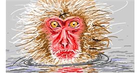 Drawing of Monkey by Sam