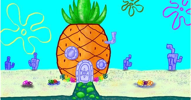 Drawing of Pineapple by InessA