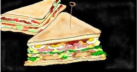 Sandwich-Zeichnung von Maggy