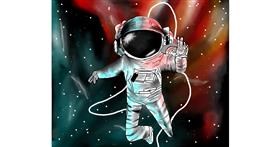 Drawing of Astronaut by Abeer-Irza