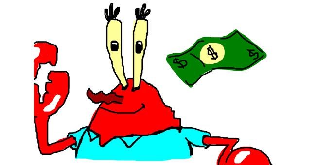 Mr. Krabs (SpongeBob)-Zeichnung von bandito