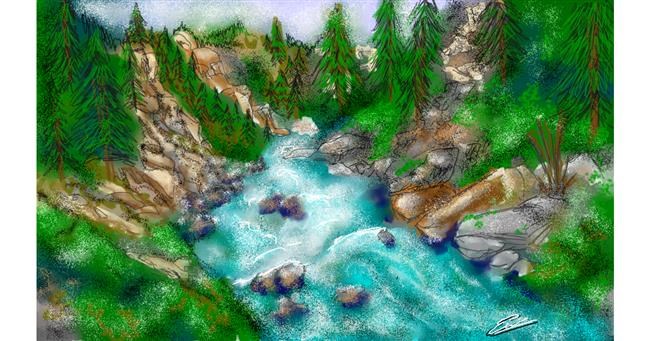 Drawing of River by emrys