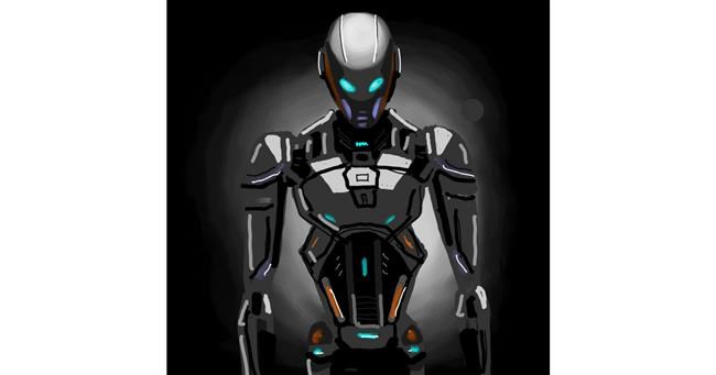 Roboter-Zeichnung von Joze