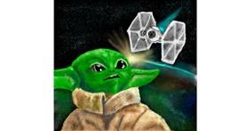 Drawing of Baby Yoda by JjjjjjJison