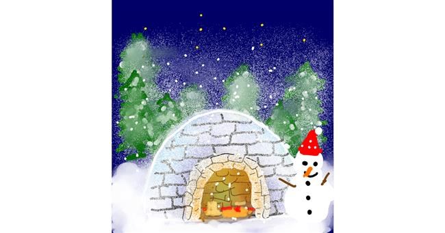 Drawing of Igloo by Eclat de Lune