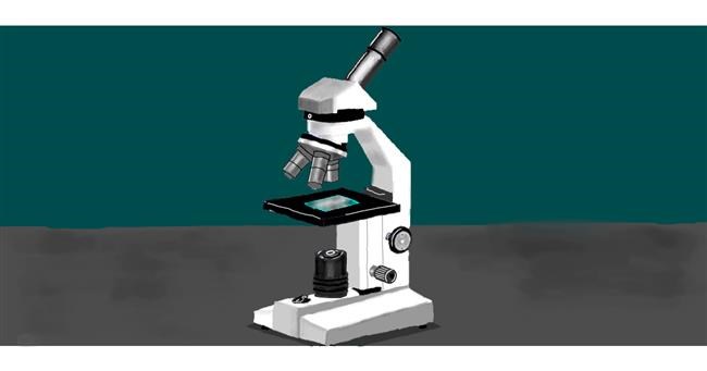 Drawing of Microscope by Annie