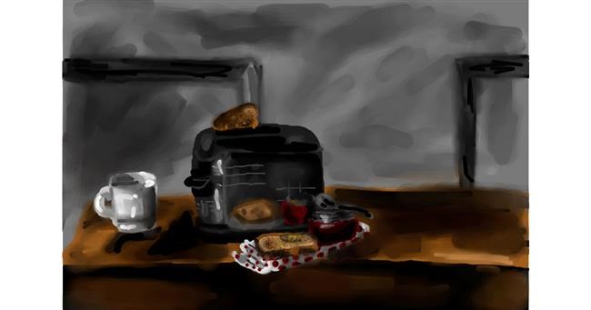 Drawing of Toaster by Mia
