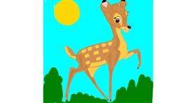 Drawing of Bambi by Rahi