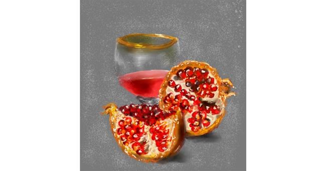 Drawing of Pomegranate by 👽mint