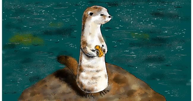 Drawing of Otter by Eclat de Lune