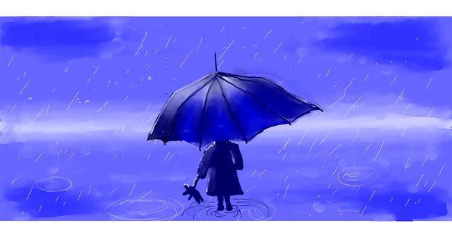 Drawing of Umbrella by J