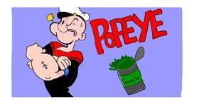 Drawing of Popeye by DebbyLee