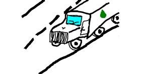 Drawing of Truck by Marija