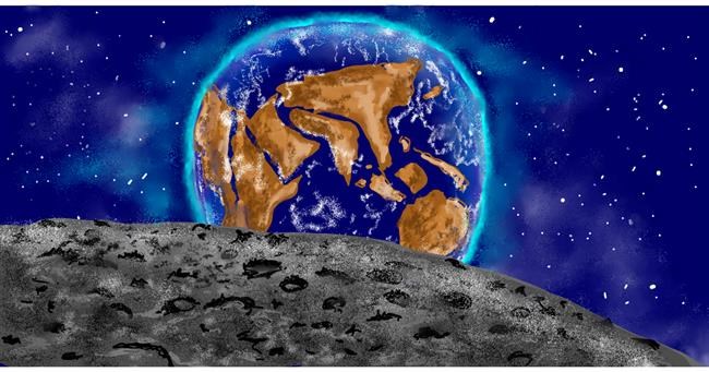 Drawing of Earth by Eclat de Lune