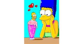 Marge Simpson-Zeichnung von MEL