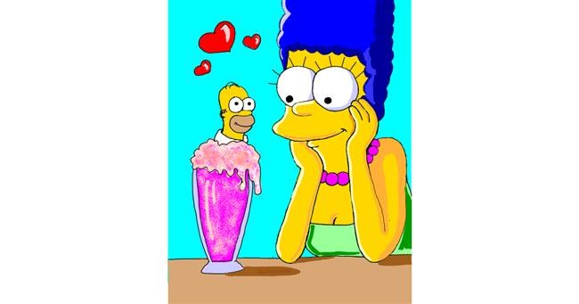 Marge Simpson-Zeichnung von MEL