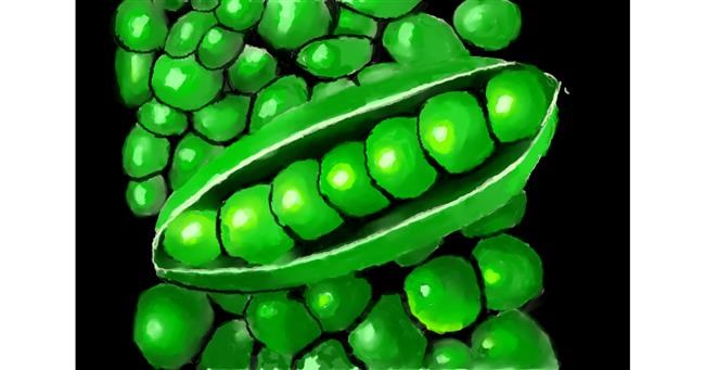 Drawing of Peas by VinnievanG