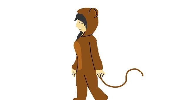 Drawing of Monkey by LevelEnderGirl