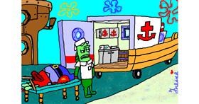 Drawing of Ambulance by InessA