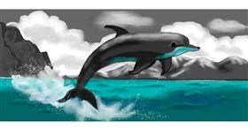 Drawing of Dolphin by DebbyLee