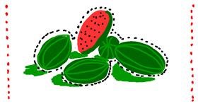 Drawing of Watermelon by ok guy