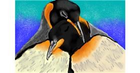 Drawing of Penguin by Kaddy