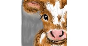 Drawing of Cow by KayXXXlee