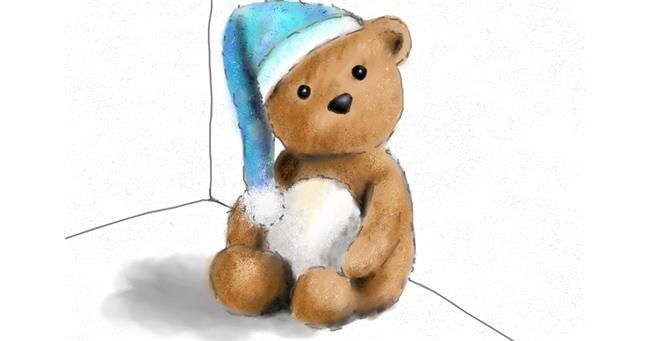 Drawing of Teddy bear by Wizard