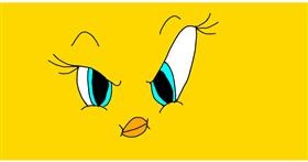 Drawing of Tweety Bird by Little Nib