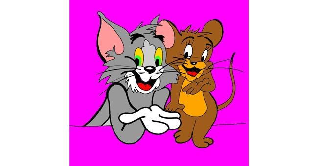 Drawing of Jerry (Tom & Jerry) by Mitra