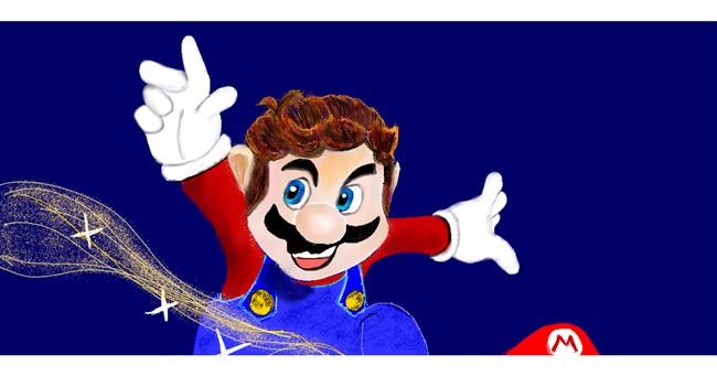 Super Mario-Zeichnung von Chaching