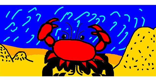 Drawing of Crab by Drawly