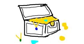 Drawing of Treasure chest by MPK