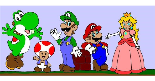 Super Mario-Zeichnung von Annie