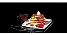 Drawing of Pancakes by Chaching