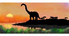 Drawing of Dinosaur by Scotschik❤️