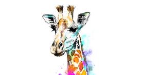 Drawing of Giraffe by KayXXXlee