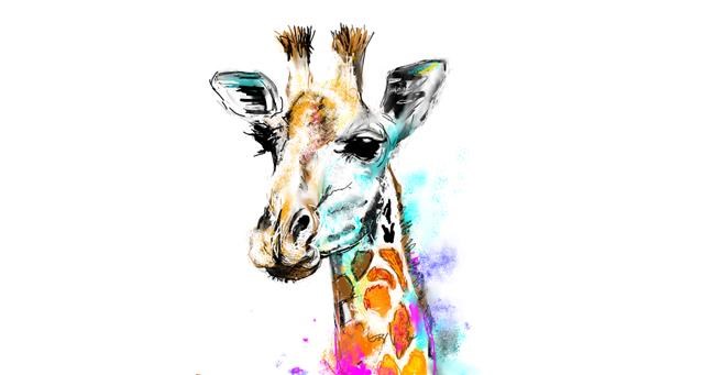 Giraffe-Zeichnung von KayXXXlee