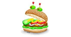 Sandwich-Zeichnung von GreyhoundMama