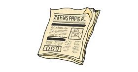 Drawing of Newspaper by UmbrellaAcademy