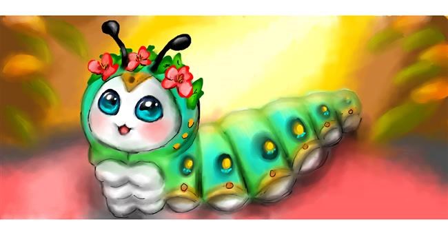 Drawing of Caterpillar by Yukhei