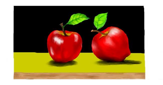 Drawing of Apple by DebbyLee