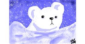 Drawing of Polar Bear by *bREATHING*