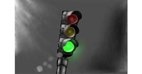 Drawing of Traffic light by Wizard