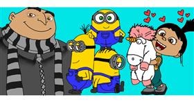 Drawing of Minion by Annie