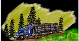 Drawing of Truck by Eclat de Lune