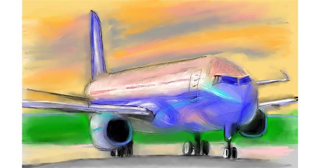 Drawing of Airplane by Herbert