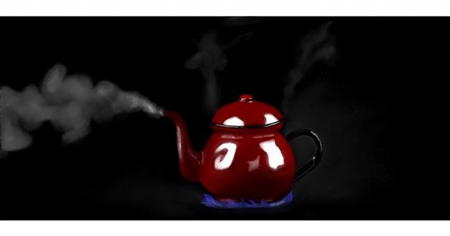 Drawing of Teapot by Chaching